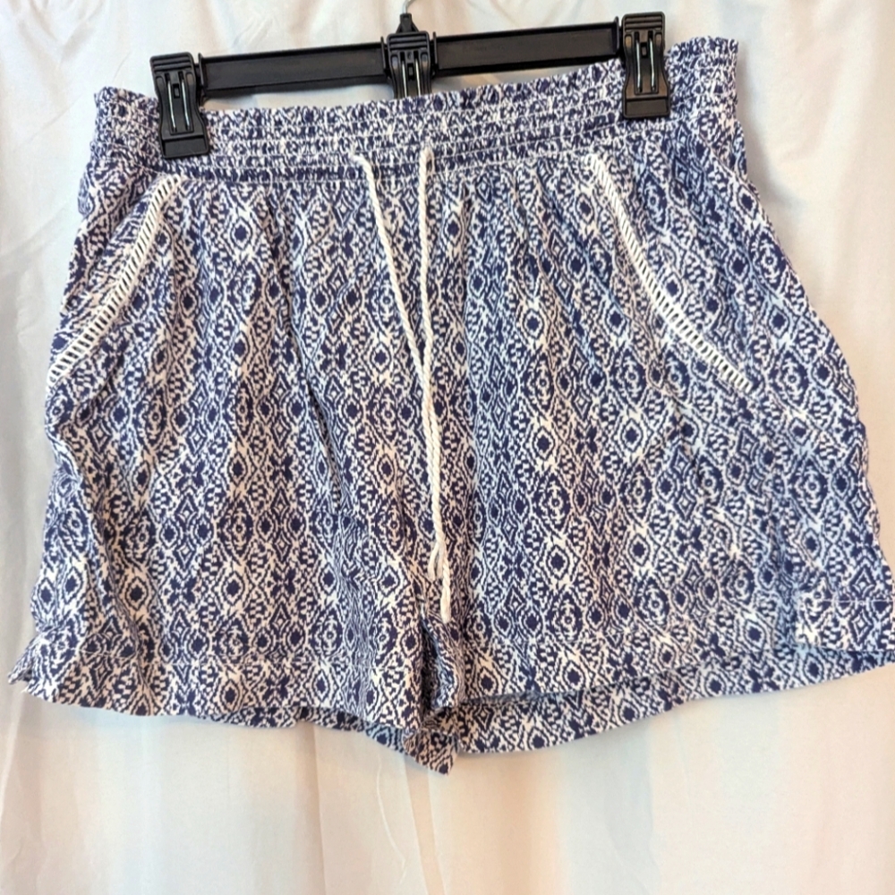 Boho blue shorts
